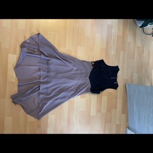 Cut out high low dress